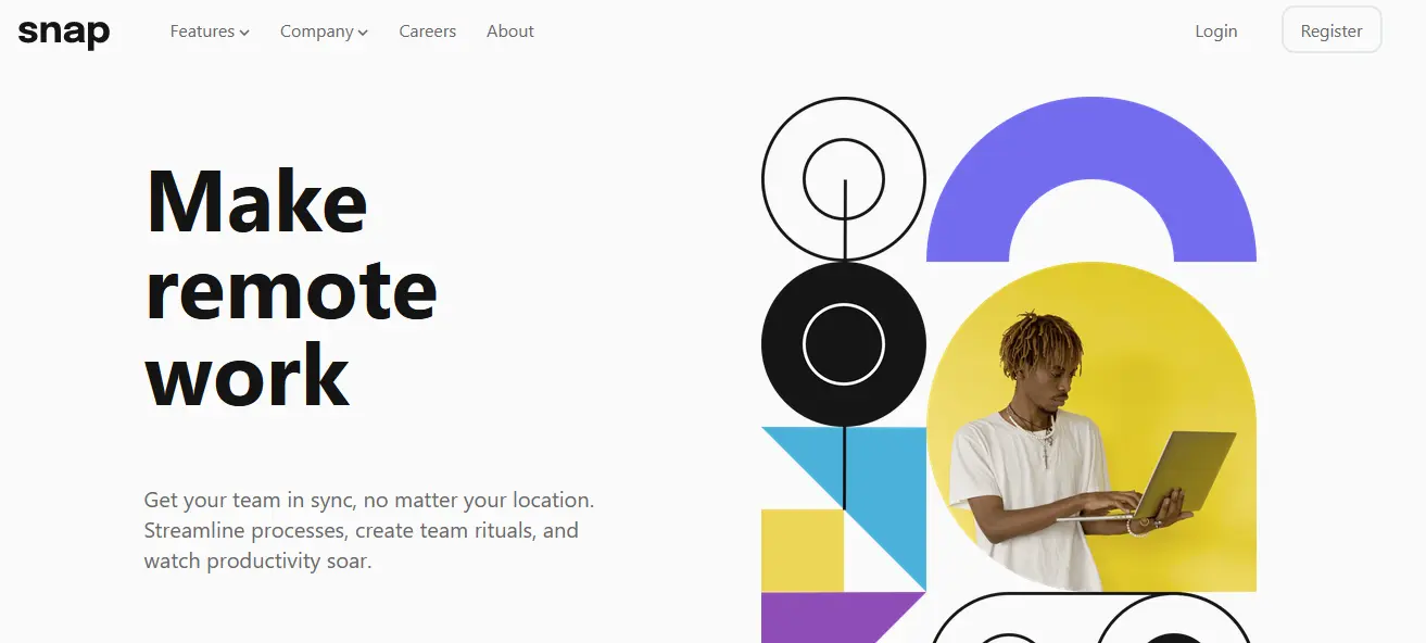 Captura de pantalla del proyecto /projects/SnapLandingPage.webp