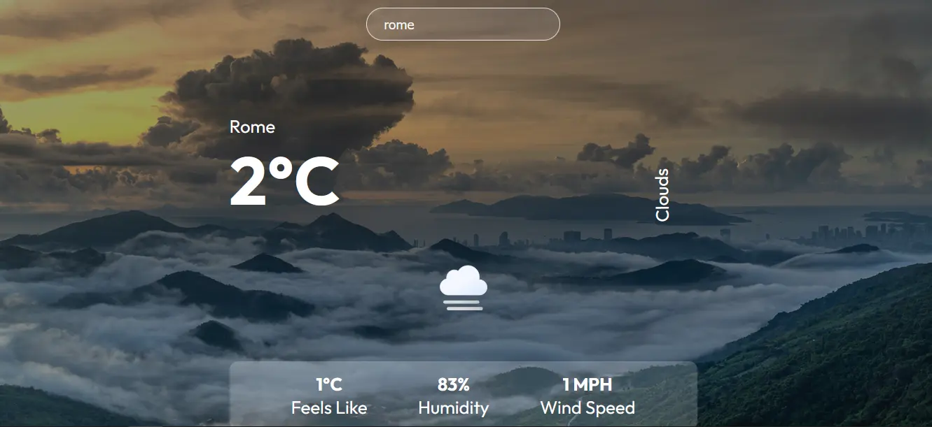 Captura de pantalla del proyecto /projects/WeatherApp.webp